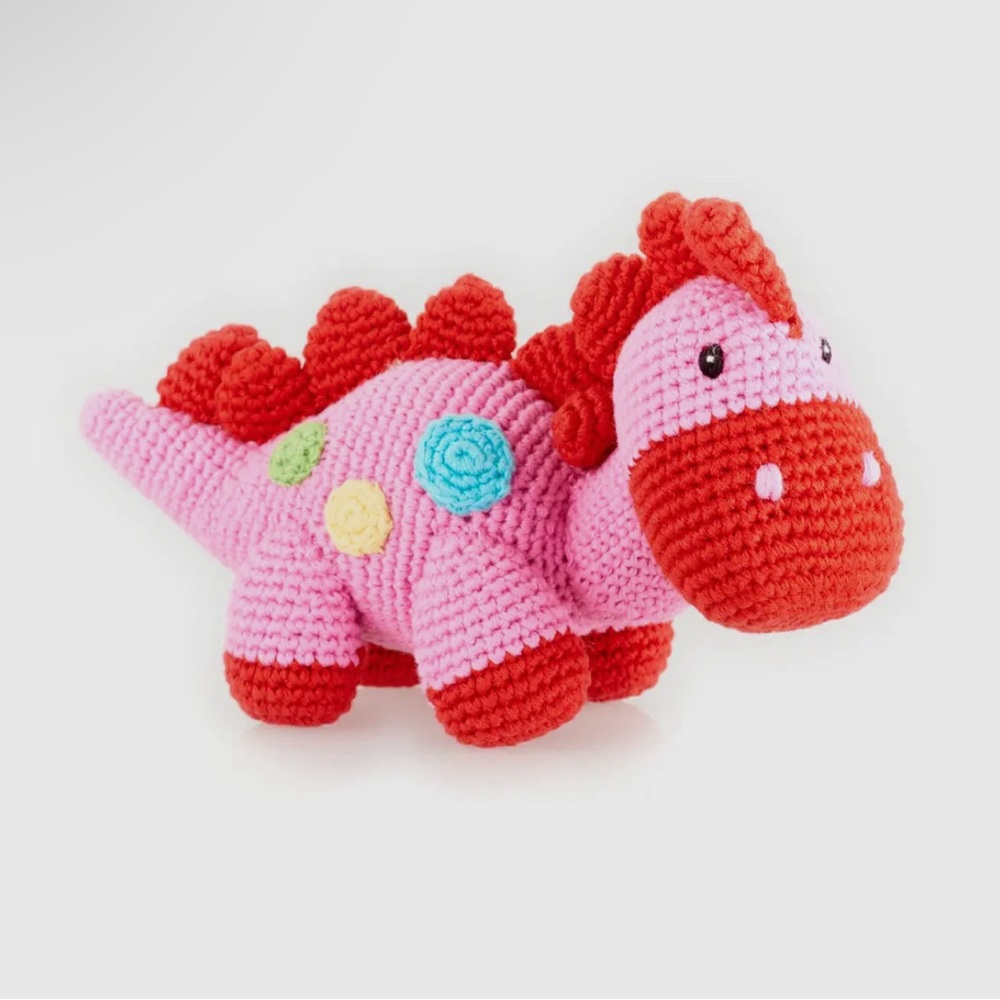 Stegosaurus Plush Dino Rattle - Picture 13 of 16